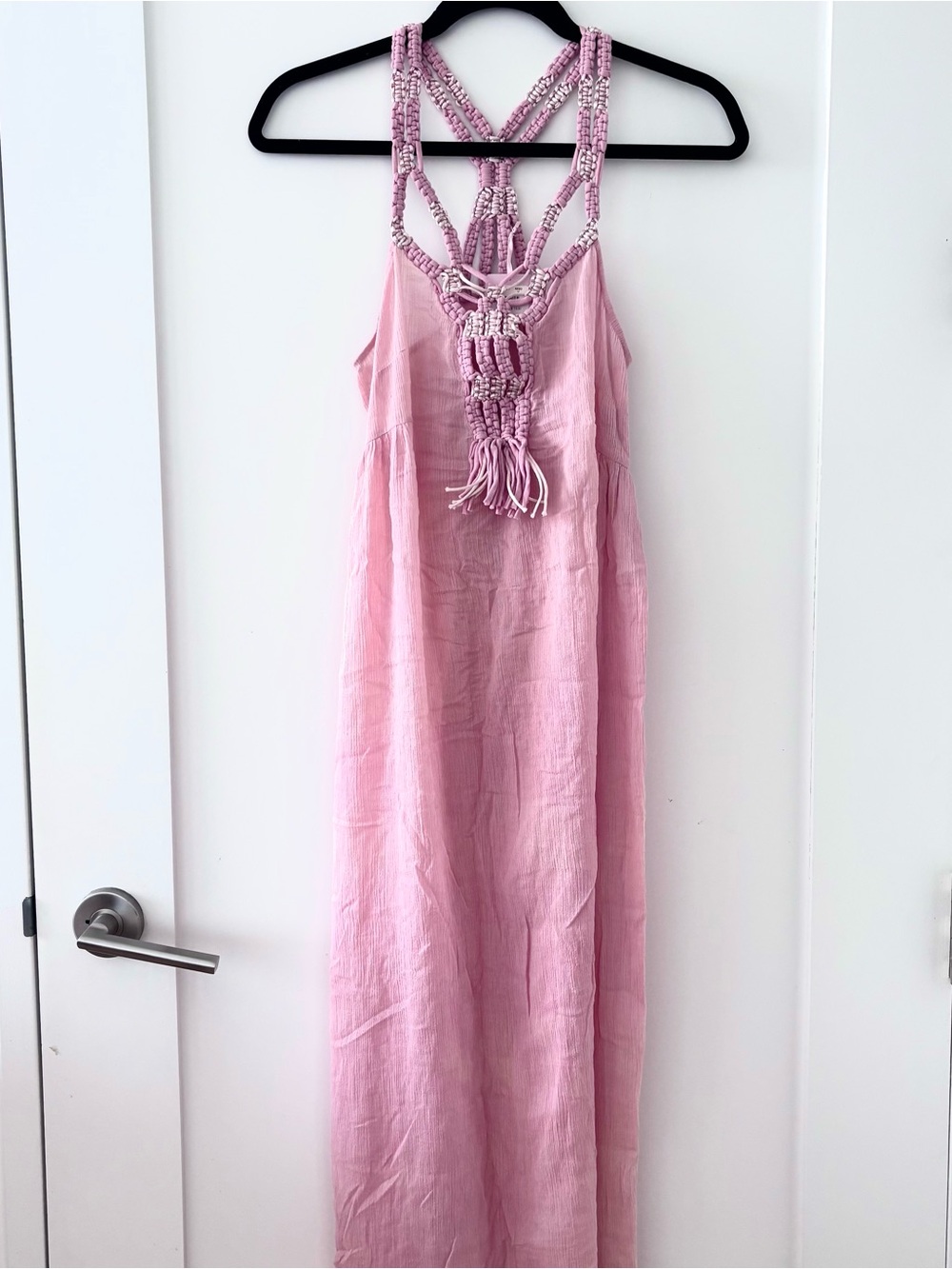Calypso  St Barth Dusty Pink Gauze Maxi Dress Beach Cover Up S NWT